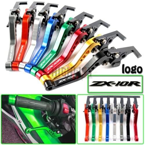 Motorcycle CNC Aluminum Brake Clutch Levers Adjustable Short Lever for Kawasaki NINJA ZX10R/RR ZX-10R 2016-2018