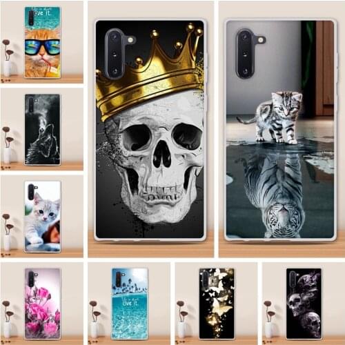 Soft TPU Case For Samsung Galaxy Note 10 Case Cover Silicone Ultra Thin Painting Phone Case For Samsung Note 10 N970F Back Cover