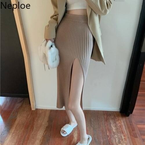 Женские вязаные юбки Neploe China At AliExpress