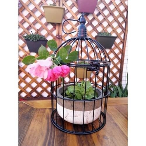 Wrought Iron Window Display Bird Cage Decoration Bird Cage Flower Stand Bird Cage Decoration Wedding Decoration