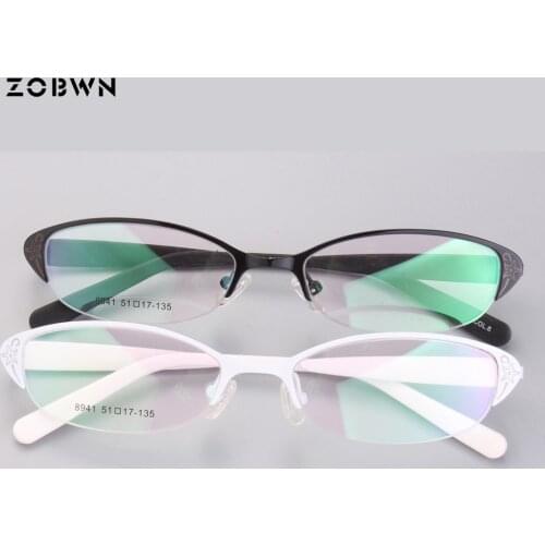 Wholesale butterfly Women Cat Eyeglasses Fashion lady female Circle pattern Points women lunettes femme black anti blue computer