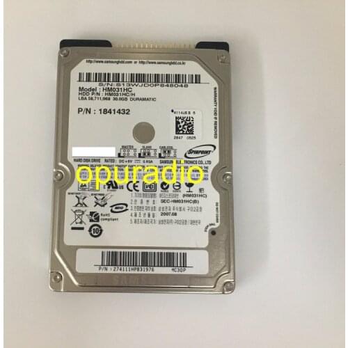 Original Opuradi HDD 30GB Hard Disk drive HM031HC PN1932020 for Chrysler Mercedes NTG4 car dvd audio