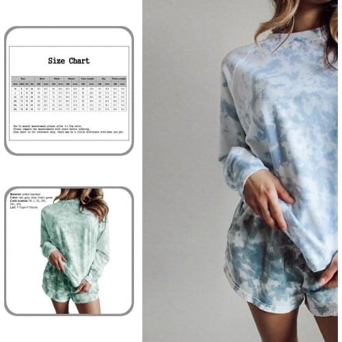 Pajama Short Pants Long Sleeve Women Sports Suit for Sleeping Casual