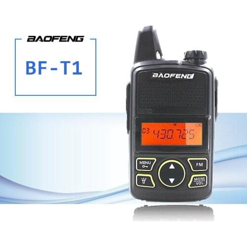 BAOFENG T1 MINI Two Way Radio BF-T1 Walkie Talkie UHF 400-470mhz 20CH Portable Ham FM CB Radio Handheld Transceiver