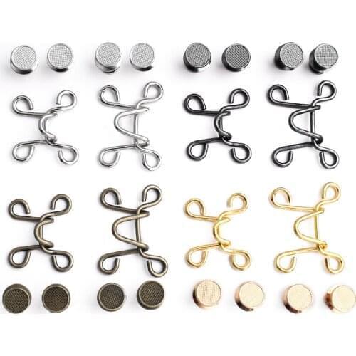 Waist Buttons Nail-free Detachable Buttons Jeans Waist Circumference Adjustment Metal Buckle Clothing Accessories