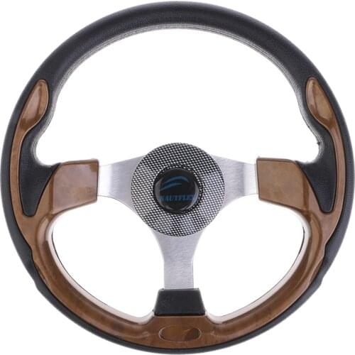 340mm Boat Steering Wheel Non-directional 3 Spoke 3/4" Tapered Shaft For Marine Vessels Yacht Etc Boat Accessories Marine 2019