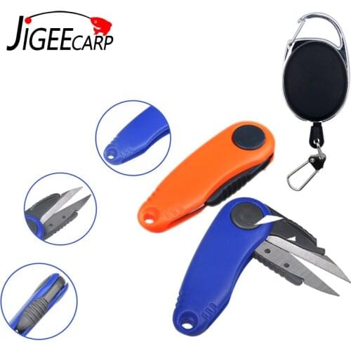 Fishing Scissors Carp Fishing Accessories Thread Cutters Foldable Fishing Line Cut Clipper Portable Tool Tackle Gear