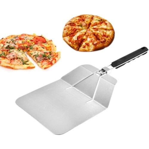 Heavy Duty Cake Lifter Stainless Steel Pizza Peel Shovel Cake Lifter with Comfort Handle for Baking Pizza Pie Serving Tray
