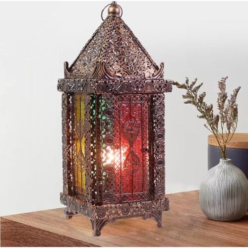 Lamp light luxury dining table golden Candlestick candle household romantic candlelight dinner Candlestick decoration