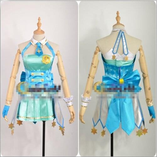Japanese Amine Amami Haruka Kisaragi Chihaya Cosplay Costume Custom Made Woman Dress