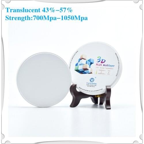 Yucera 3D plus explore multilayer dental zirconia blocks with multilayer dental zirconia