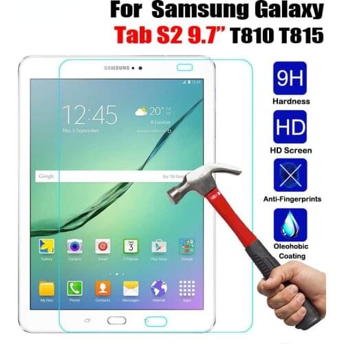 HD Tempered Glass For Samsung Galaxy Tab S2 9.7 inch T810 T813 T815 T819 Tablet Screen Protector 2.5D Premium Protective Cover