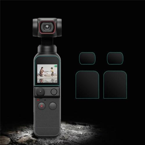 Camera Lens Protective Film for DJI Osmo Pocket 2 Vlog HD Tempered Glass Screen Protector PTZ Camera Accessories