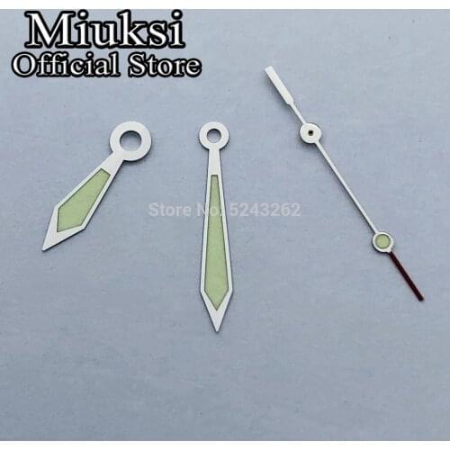 Miuksi watch hands green luminous hands fit Miyota 8205 8215 821A Mingzhu DG 2813 3804 Seagull ST1612 movement