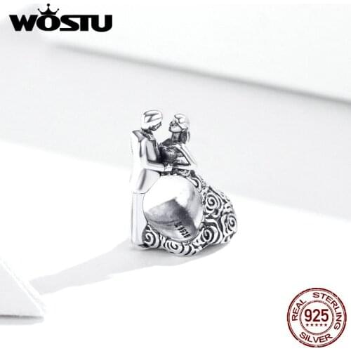 WOSTU 2020 New Original Wedding Bead fit charms silver 925 beads Bracelet for women diy fashion jewelry make