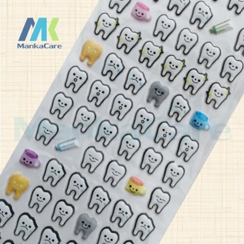 15 pcs Dental toy Tooth Stickers Label Teeth dentist Children kids Stickers Tags Paster Parts Free Shipping