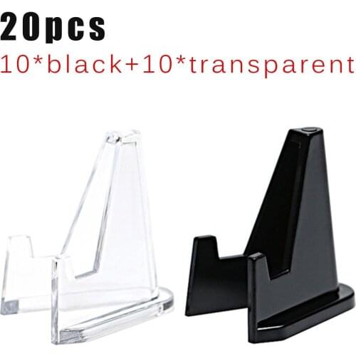 20Pcs Acrylic Mini Coin Display Stand Clear Round Square Case Card Commemorative Challenge Coins Capsule Medal Holder Hot