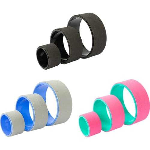 3Pcs/set Yoga Pilates Circle Yoga Wheel Fitness Roller Back Training Tool Gym Workout Fitness Equipment Pilates Ring 3 Colors
