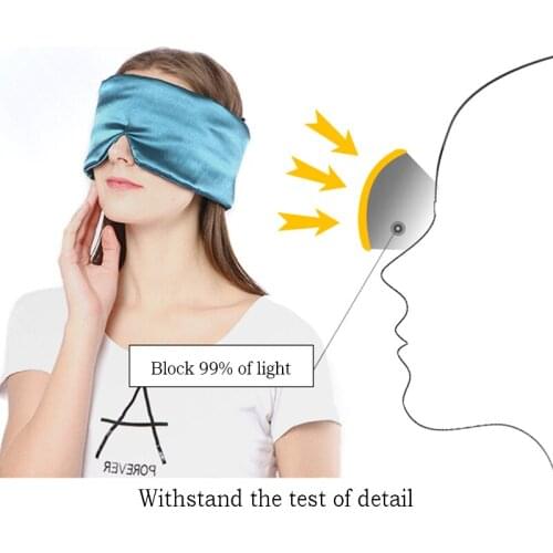 3D Silk Cover Eyeshade Travel Sleeping Eye Mask Relieve Fatigue Sleeping Blindfold Office Sleep Mask Eyepatch/Bandage For Sleep