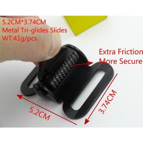 NEW Extra Friction Adjust Buckles Clips 5Pcs For 25mm Webbing Backpack Straps Belts Metal Belts Bag Accessories Triglides