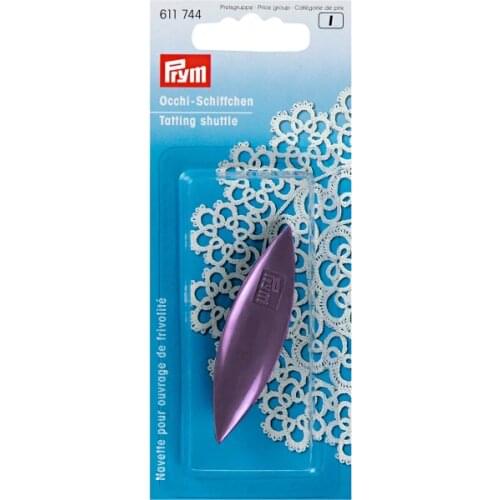 611744 Germany PRYM Tatting shuttle, 6.5cm, assorted colours