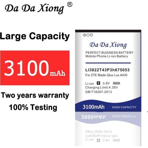 3100mAh LI3822T43P3h675053 Battery for ZTE A430 Blade QLux Q Lux A430 3g 4g Beeline Pro High Quality