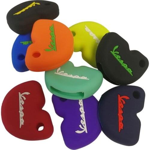 Silica Gel Key Cover For Vespa GTS300 Enrico Piaggio 946 LX150 Fly 125 3vte Gts 200 Motorcycle Key Keychain Car Case For Keys