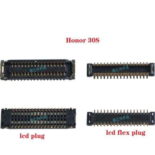 For Huawei Honor 30S LCD Display FPC Connector Plug&Charging flex FPC Connector Clip Plug&Battery FPC Connector Clip Plug