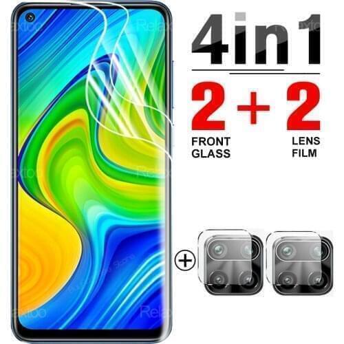 4-in-1 Hydrogel Film for Xiaomi Redmi Note 9 Pro Max 9s 9t Full TPU Screen Protector Reme note9 protective film safety not glass
