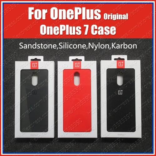 GM1900 Official Oneplus 7 Case Karbon Nylon Silicone Sandstone Half 1+7 Protection Cover