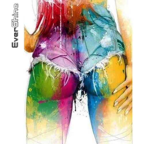 Evershine New Arrival Diamond Embroidery Woman Rhinestone Kit Diamond Painting Portrait Sexy Full Square Round Drill Handicrafts