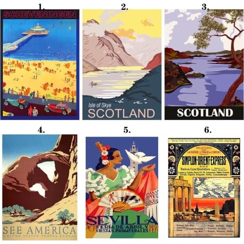 Canvas Painting Simplon Orient Express Posters and Prints Wall Art Picture for Living Room Decor No Frame