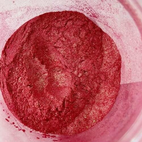 Red Pearl Powder Mineral Mica Powder Pigment Acrylic Paint for Crafts Arts Cars Paint Soap Eye Shadow Dye Colorant