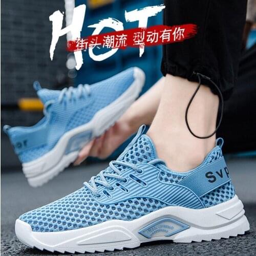 Summer Cool Breathable Running Shoes High Quality Sports Shoes Soft Comfortable Fitness Shoes Mens Sneakers Chaussure Homme