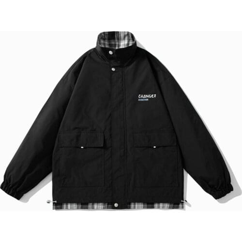 Japanese High Street Tide Boy Jacket 2021 Autumn New Arrival All-match Harajuku Hip Hop Male Oversize Streetwear Windproof Coats