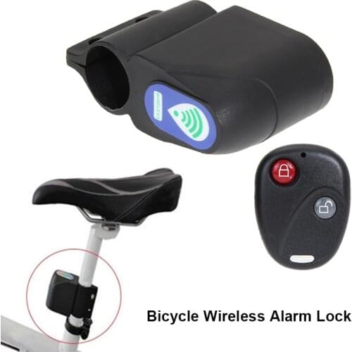 New Anti-Theft Bike Lock Cycling Security Lock Wireless Remote Control Vibration Alarm Super Loud Bicycle Alarm Bike Accessories