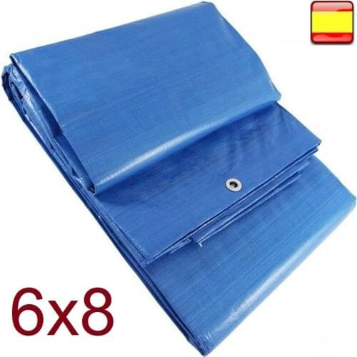 Toldo Lona Cubierta Protector 6X8 Mts POLIETILENO Impermeable REFORZADO