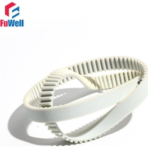 HTD5M 3285/3300/3310/3330mm Timing Belt 15/20/25/30mm Width PU Transmission Belt Closed Loop White Polyurethane Gear Pulley Belt