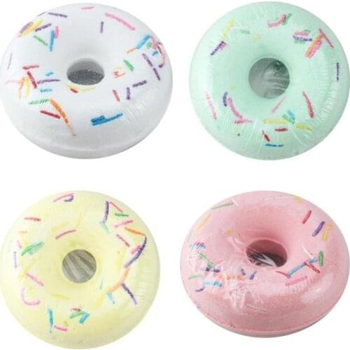 Donut-shaped Bath Salt Nourish And Clean Body Skin Bath Salt Ball Body Skin Whiten Relax Stress Relief Bubble Shower Bombs