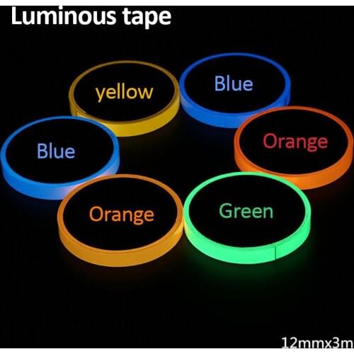 6Color Luminous Fluorescent Night Self-adhesive Glow In The Dark Sticker Tape Safety Security Home Decoration Night Warning Tape