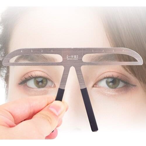 Eyebrow Tattoo Makeup Ruler Reusable Semi-Permanent Eyebrow Tattoo Stencil Ruler Measuring Supply Makeup Tools Beauty Products