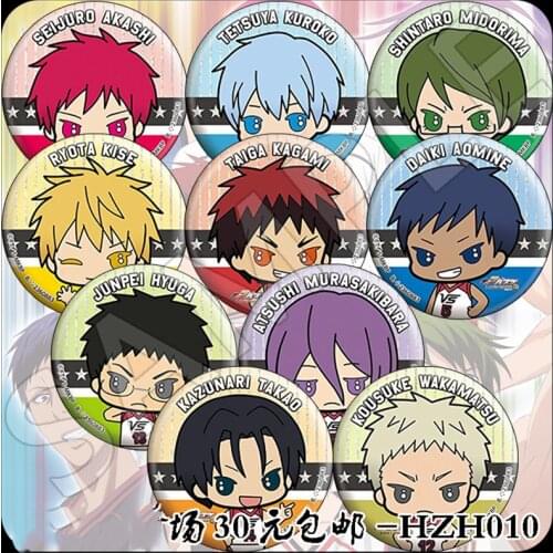 1pcs Kuroko No Basket HighSchool Basketball Kagami Taiga Cute Version Icons Brooch Badge Pins For Backapck Or Collection