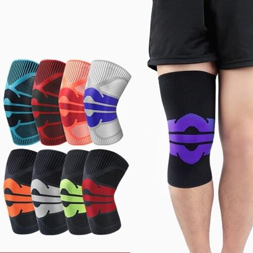 1pc Knee Pad Sleeve Knitted Breathable Compression Support Leg Protector Outdoor Gym Squat Knee Protector