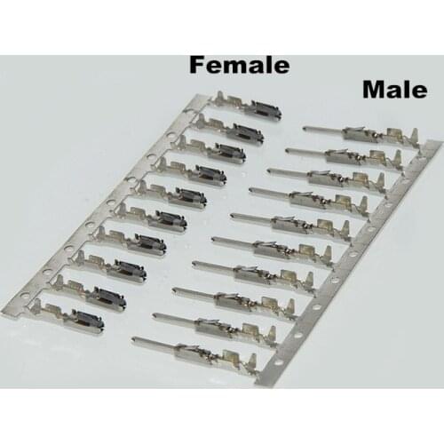 10sets/lot ECU/Coil Module Male Female Crimp Terminals (Pins) For Repair Wire 000979009E 000979165E For Audi VW Skoda Porsche