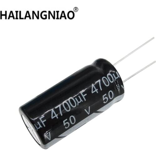 10pcs 4700UF 50V Electrolytic Capacitor 50V 4700UF Aluminum Electrolytic Capacitor 18X35mm