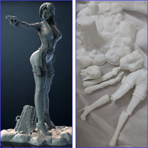 3D Products Garage Kit GK Model Unpainted High Black Widow Action Figure White-film A018