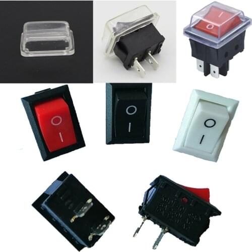 5pcs KCD11-101 3A / 250V black 10 * 15mm SPST 2PIN in / from G130 boat car dashboard rocker switch RV ATV home
