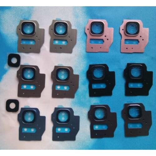 50Set/Lot for Samsung Galaxy S8 Plus G955 Back Rear Camera Glass Lens with Frame Holder Replacement Parts
