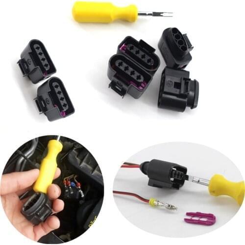 6*Ignition Coil Connector Repair Kit Harness Plug Wiring for Audi VW 4B0973724