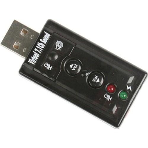 Analog 7.1 External USB Independent Sound Card High-end Drive-free Support XP Win7 Win8 Headset Headset Sound Card